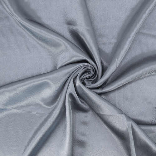 Ткань на отрез креп-сатин 1960 цвет серый фото 1