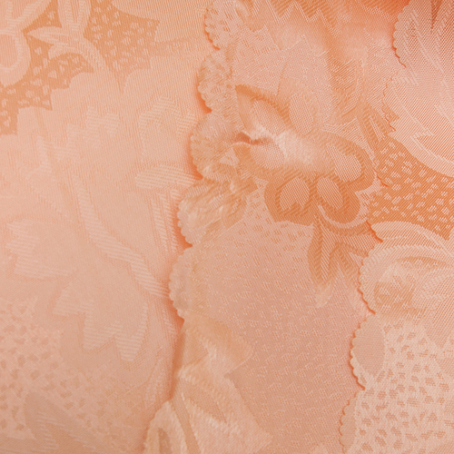 Портьерная ткань 150 см 29 цвет персик ветка-лист фото 2