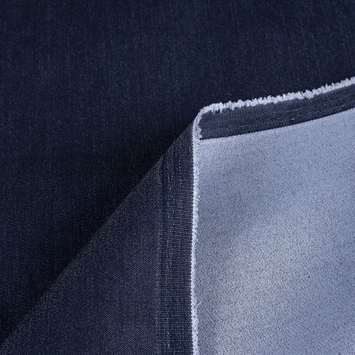 Ткань на отрез джинс 349 г/м2 станд. стрейч 5083 цвет синий фото 2
