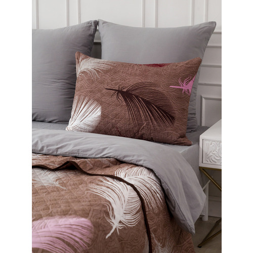 Чехол декоративный VT для подушки с молнией, ультрастеп 4236 50/70 см в упаковке 2 шт фото 10