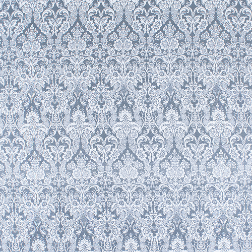 Ткань на отрез бязь плательная 150 см 402/17 Дамаск цвет серый фото 1