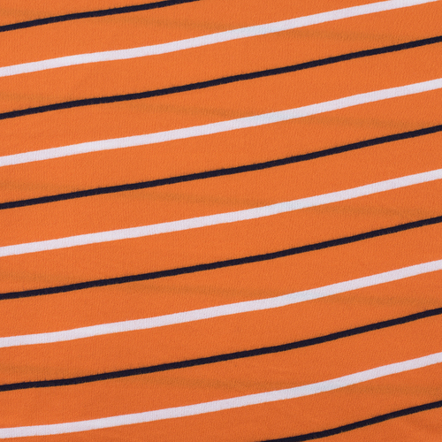 Ткань на отрез футер Жаккард цвет оранжевый фото 1