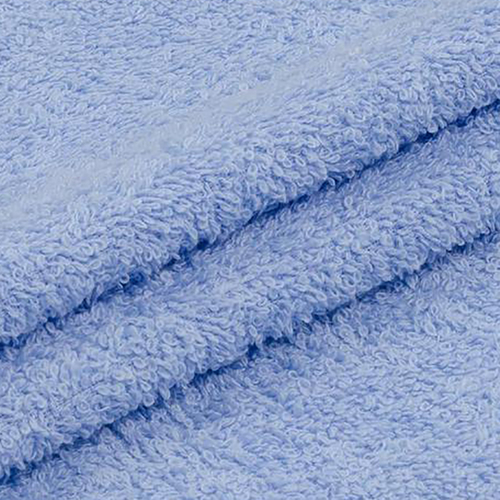 Ткань на отрез махровое полотно 220 см 430 гр/м2 цвет голубой фото 1