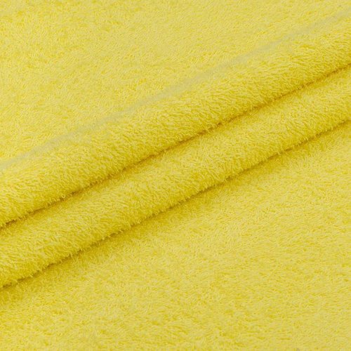 Ткань на отрез махровое полотно 220 см 430 гр/м2 цвет желтый фото 2