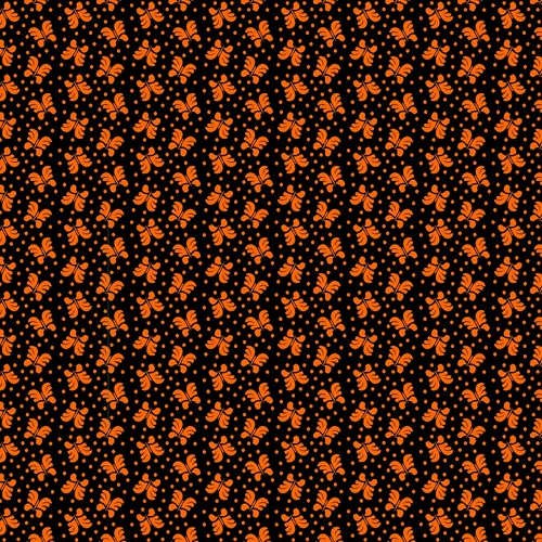 Бязь плательная 150 см 1550/5 цвет черный/оранжевый фото 1