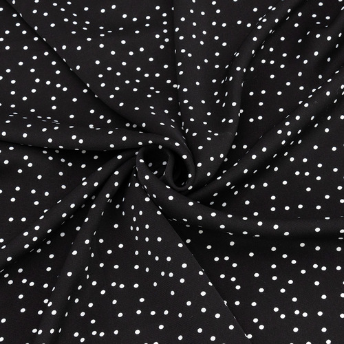 Ткань на отрез Прадо №11 Пшено на черном фото 1