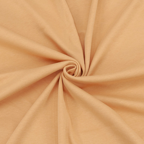 Ткань на отрез интерлок цвет карамельный фото 1