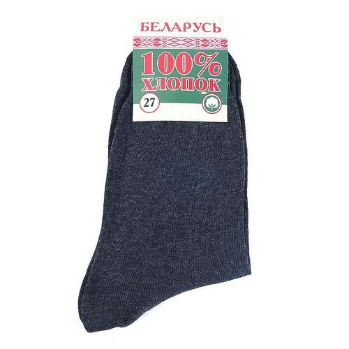 Мужские носки С21 Беларусь цвет темно-серый размер 25 фото 1