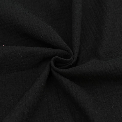 Ткань на отрез муслин гладкокрашеный 140 см цвет черный фото 1
