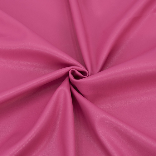Ткань на отрез кожа №1 цвет ярко-розовый фото 1