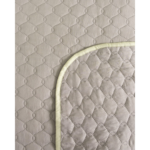 Покрывало ультрастеп микрофибра 16-1406 цвет темно-бежевый 240/210 Евро фото 5