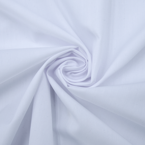 Рубашечная ткань на отрез 150 см цвет белый фото 1