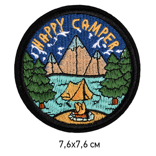 Термоаппликации арт.TBY-2214 Happy Camper 7,6х7,6см фото 1