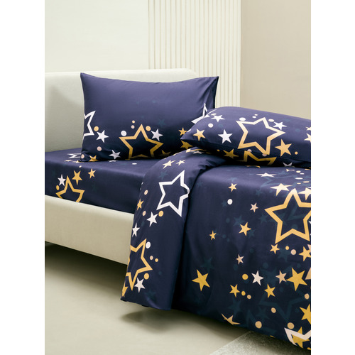 Постельное белье VT из полисатина 6364 2-х сп с евро простыней с наволочками 50/70 фото 6