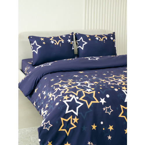 Постельное белье VT из полисатина 6364 2-х сп с евро простыней с наволочками 50/70 фото 5