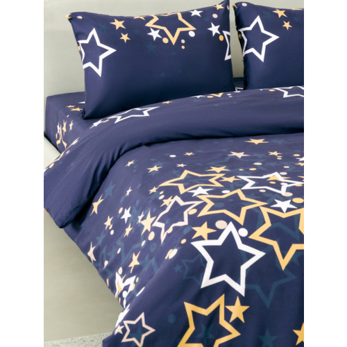 Постельное белье VT из полисатина 6364 2-х сп с евро простыней с наволочками 50/70 фото 4