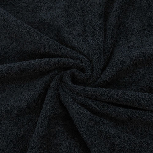 Ткань на отрез махровое полотно 150 см 390 гр/м2 цвет черный фото 1