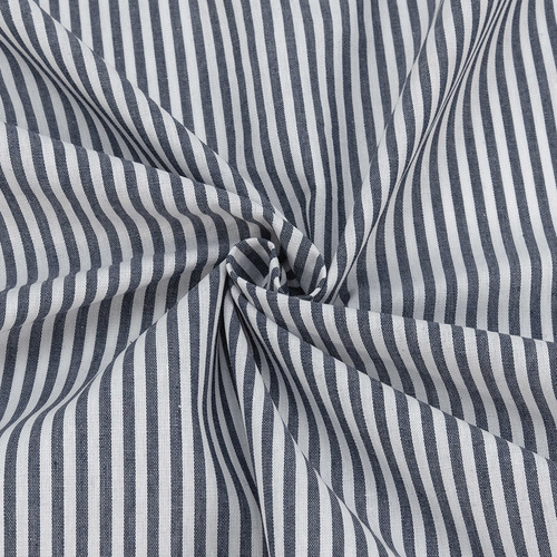 Рубашечная ткань на отрез №7 Полоса цвет темно-синий фото 1