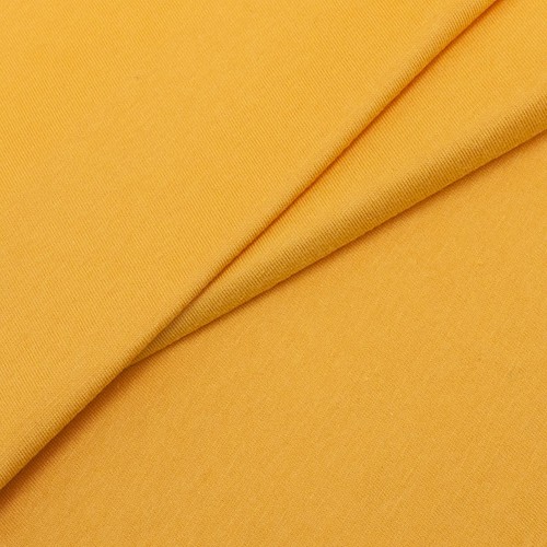 Ткань на отрез кулирка гладкокрашеная 9515 Marigold фото 3