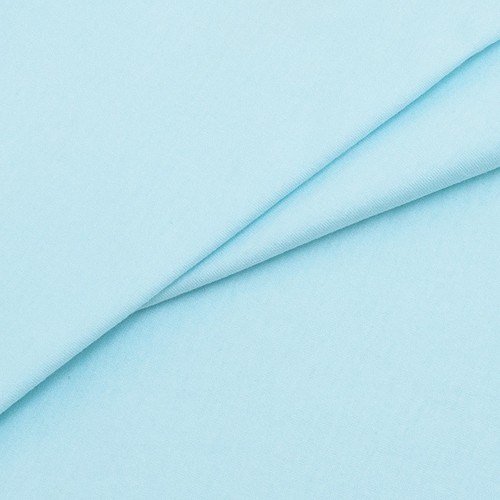 Ткань на отрез кулирка гладкокрашеная пенье 9091 Blue Glass фото 3