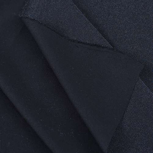 Ткань на отрез дублерин точечный 150 см 50 гр/м2 цвет черный фото 3