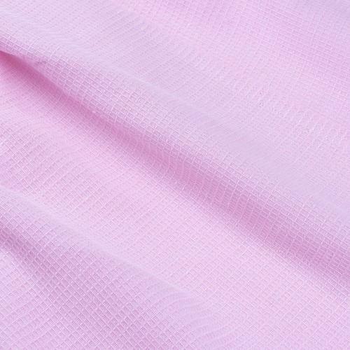 Вафельная накидка на резинке для бани и сауны женская цвет розовый фото 2