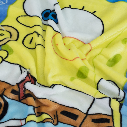 Плед детский велсофт SpongeBob 95/100 фото 2