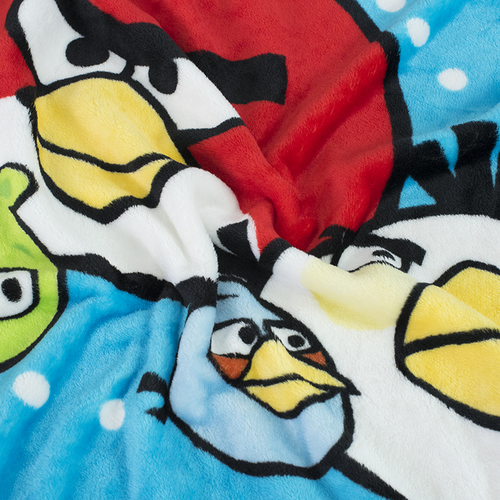 Плед детский велсофт Angry Birds 95/100 фото 3