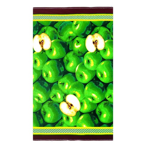 Набор вафельных полотенец 3 шт 50/80 см 310Б Яблоки зеленые фото 1