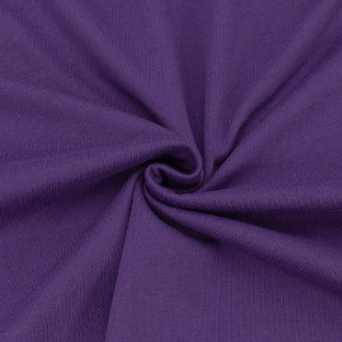 Ткань на отрез кулирка М-2053 цвет фиолетовый фото 1