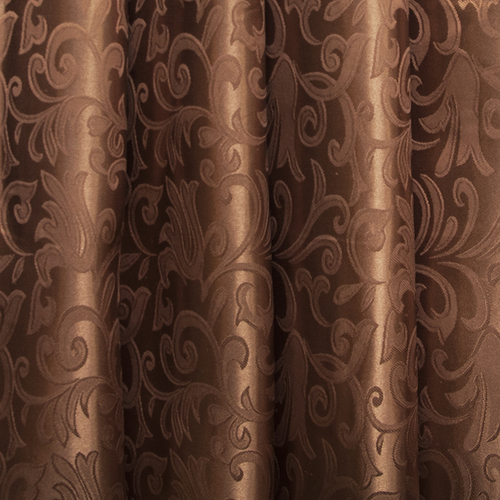 Портьерная ткань 150 см 5 цвет шоколад вензель фото 1