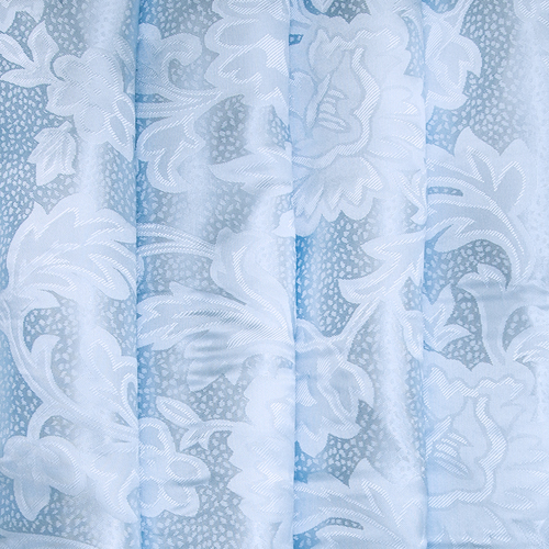 Портьерная ткань 150 см 17 цвет голубой ветка фото 1