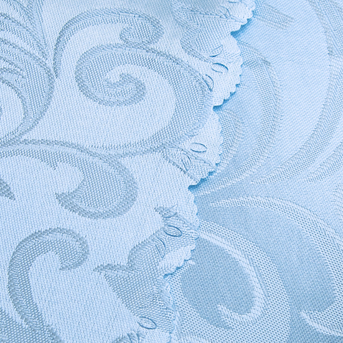 Портьерная ткань 150 см 17 цвет голубой ветка фото 2