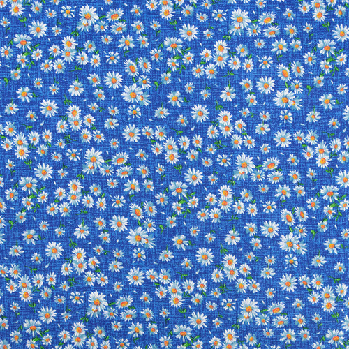 Ткань на отрез бязь плательная 150 см 10462/3 цвет синий фото 5