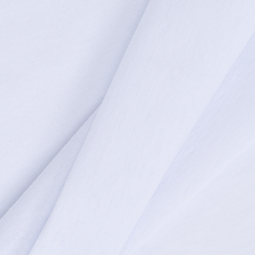 Ткань на отрез кулирка с лайкрой цвет белый фото 3