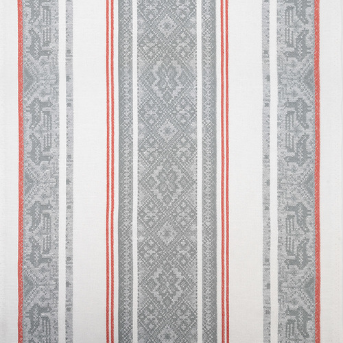 Ткань на отрез полулен полотенечный 50 см Жаккард 1/1277-3 цвет серый фото 3