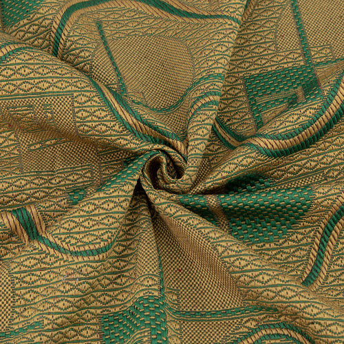 Ткань на отрез гобелен 150 см JB-110 цвет зеленый фото 1