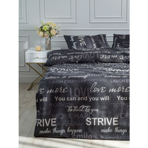 Постельное белье из полисатина 5044 2-х сп с евро простыней с наволочками 50х70 фото 13