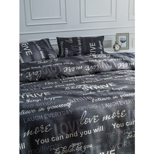 Постельное белье из полисатина 5044 2-х сп с евро простыней с наволочками 50х70 фото 12