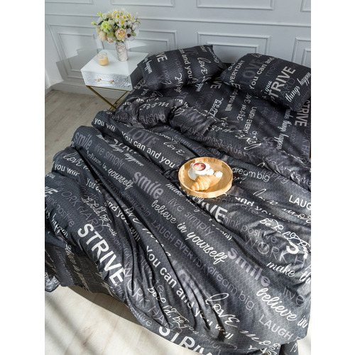 Постельное белье из полисатина 5044 2-х сп с евро простыней с наволочками 50х70 фото 7