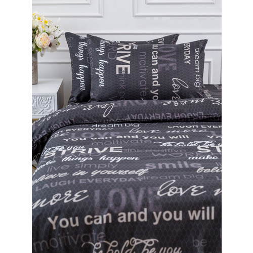 Постельное белье из полисатина 5044 2-х сп с евро простыней с наволочками 50х70 фото 5