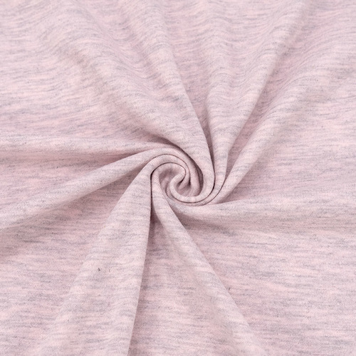 Ткань на отрез кулирка кармеланж М-2007 цвет розовый фото 1