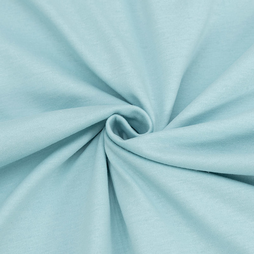 Ткань на отрез кулирка М-3083 цвет голубой фото 1