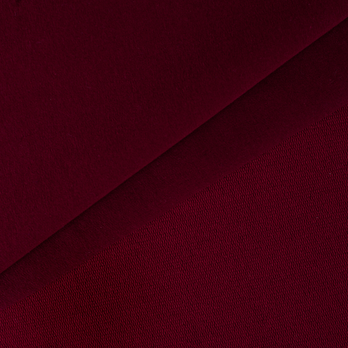 Ткань на отрез футер с лайкрой 1321-1 цвет бордовый фото 1
