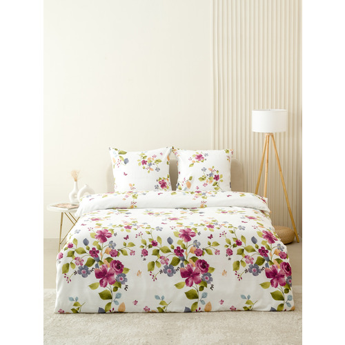 Постельное белье VT из полисатина ДА-531 2-х сп с евро простыней с наволочками 70/70 фото 1