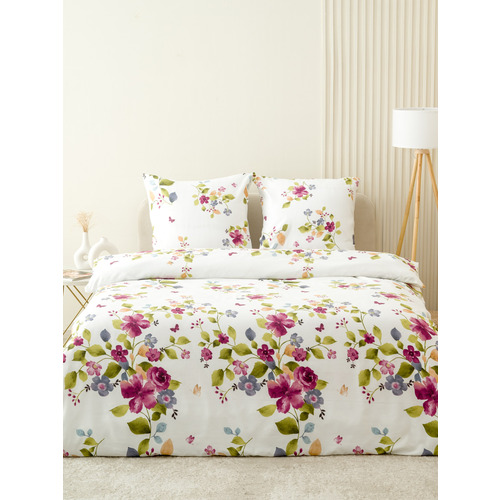 Постельное белье VT из полисатина ДА-531 2-х сп с евро простыней с наволочками 70/70 фото 13