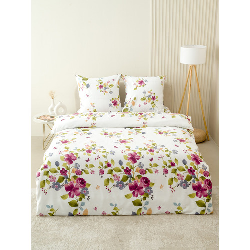 Постельное белье VT из полисатина ДА-531 2-х сп с евро простыней с наволочками 70/70 фото 11