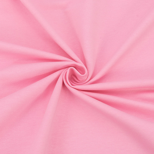 Ткань на отрез футер с лайкрой цвет розовый фото 1
