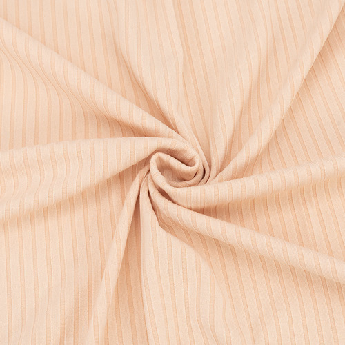 Ткань на отрез трикотаж лапша №12 цвет персиковый фото 1