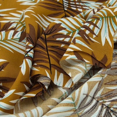 Ткань на отрез штапель Melissa D070 цвет коричневый фото 6